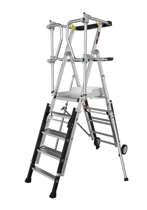 Platformtrap RolGuard 5/7 treden telescopisch verstelbaar Altrex
