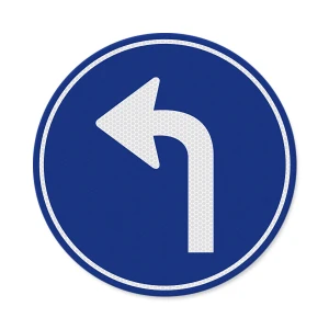 Verkeersbord D05l - Verplichte rijrichting links