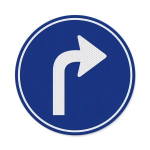 Verkeersbord D05r - Verplichte rijrichting rechts