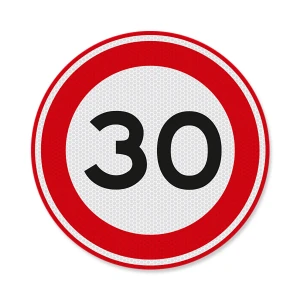 Verkeersbord A01 - 30  / Maximum snelheid 30 km