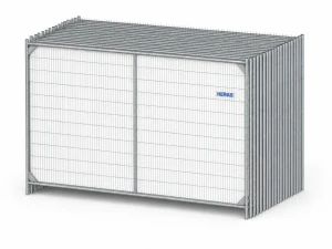 34x Heras M500 bouwhek met hoekversterking en middenbuis