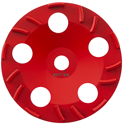 Komschijf Pristis 180 mm FLEX soft rood - Diamant komschijven