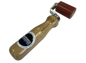 Aandrukrol 40mm siliconen dubbel gelagerd bruin