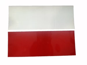 Afzethek reflectiestickers Klasse 3a rood