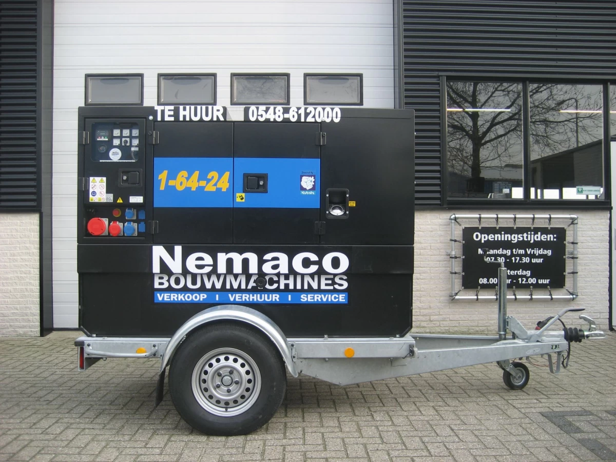 Aggregaat 40 KVA aanhanger model