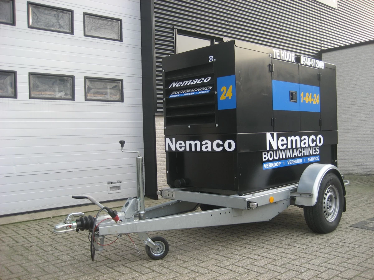 Aggregaat 40 KVA aanhanger model