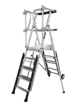 Platformtrap RolGuard compact 5/7 treden telescopisch verstelbaar Altrex