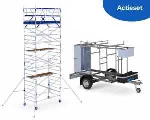 ASC steigeraanhanger met rolsteiger 8,2 meter werkhoogte