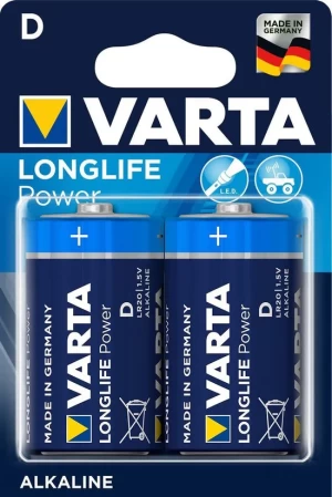 Batterij 1,5 volt Longlife Power D 2 stuks Varta
