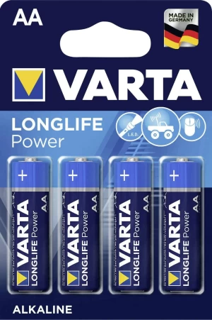 Batterij Longlife Power AA 4 Stuks Varta