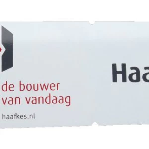 Bedrijfsnaambordje bouwhek