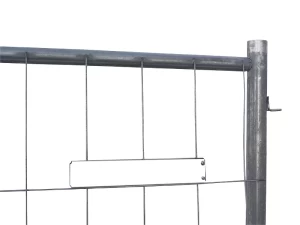 Bedrijfsnaambordje bouwhek blank 517 x 48 x 0.7 mm