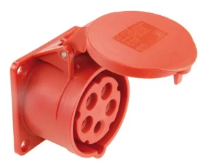 CEE inbouwcontactdoos recht 400 volt 5P 16A Keraf