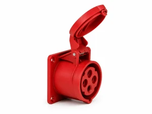 CEE inbouwcontactdoos recht 400 volt 4P 32A Keraf