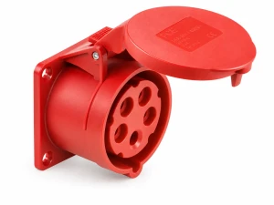 CEE inbouwcontactdoos recht 400 volt 5P 16A Keraf