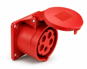 CEE inbouwcontactdoos recht 400 volt 5P 32A Keraf