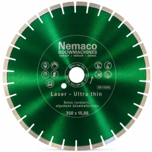 Nemaco diamantzaagblad universeel extra dun 350 x 15,88 mm