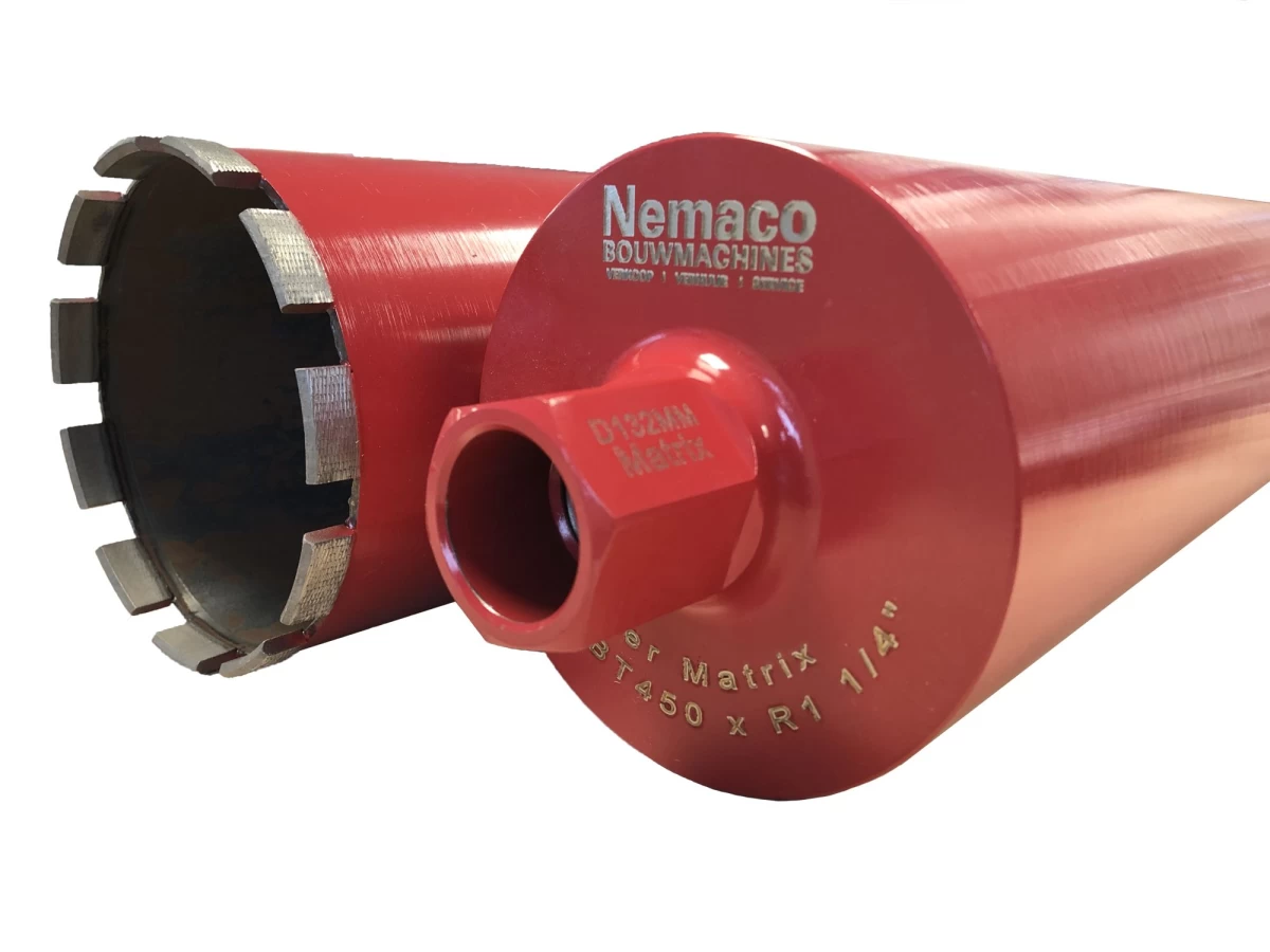 Diamantboor R 1¼'' dikwandig lengte 450 mm Nemaco