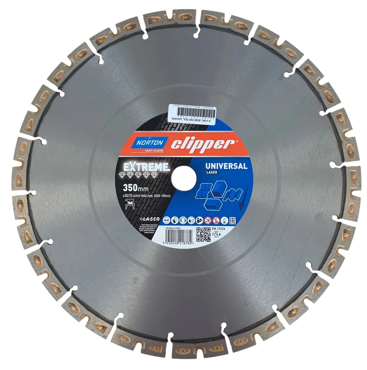 Diamantzaagblad Norton Clipper Extreme Universeel 350 x 25.4 mm