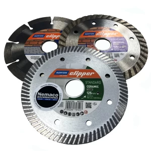 Diamantzaagblad Norton Clipper triple pack 125 x 22,23 mm