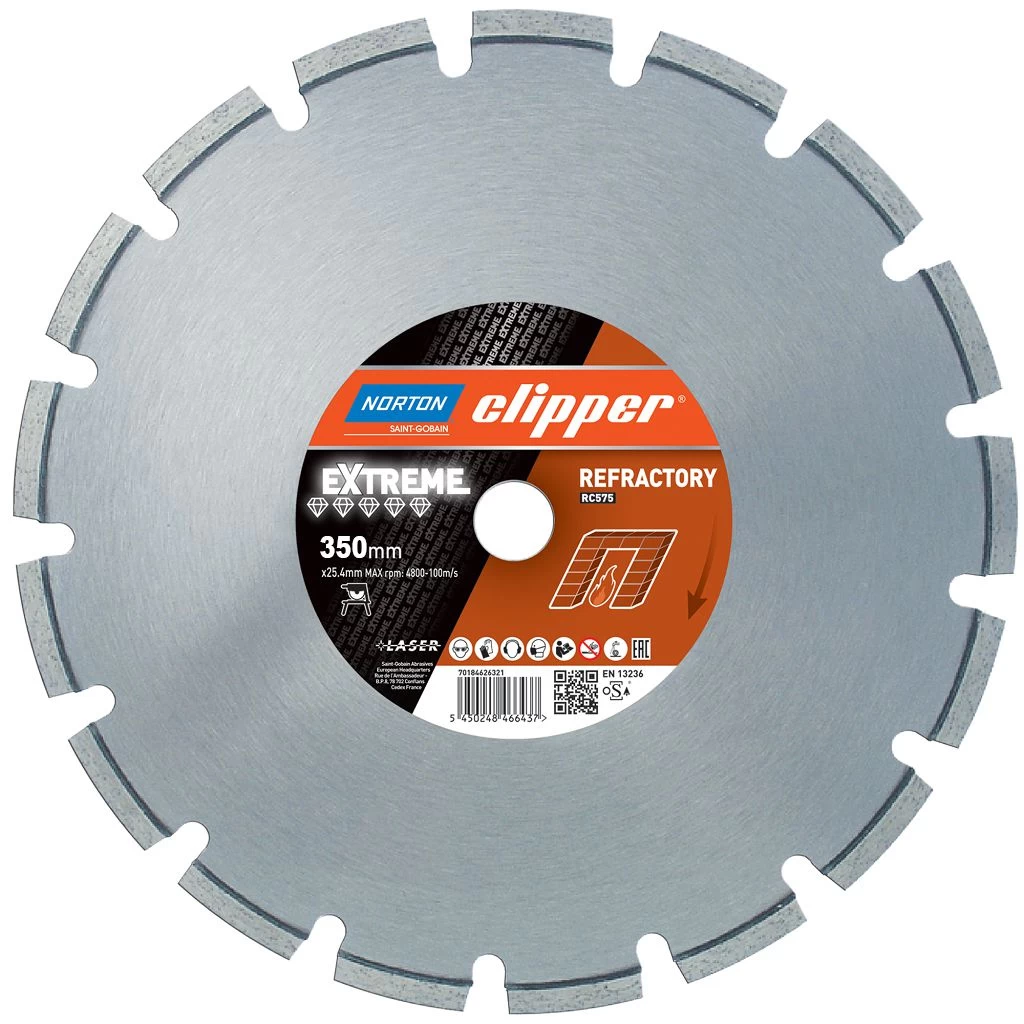 Diamantzaagblad Norton Clipper ZDM200 350 x 25,4 mm
