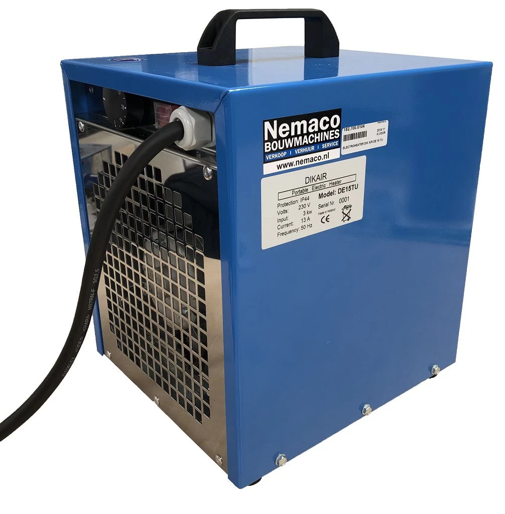 Elektrische heater DE15 TU