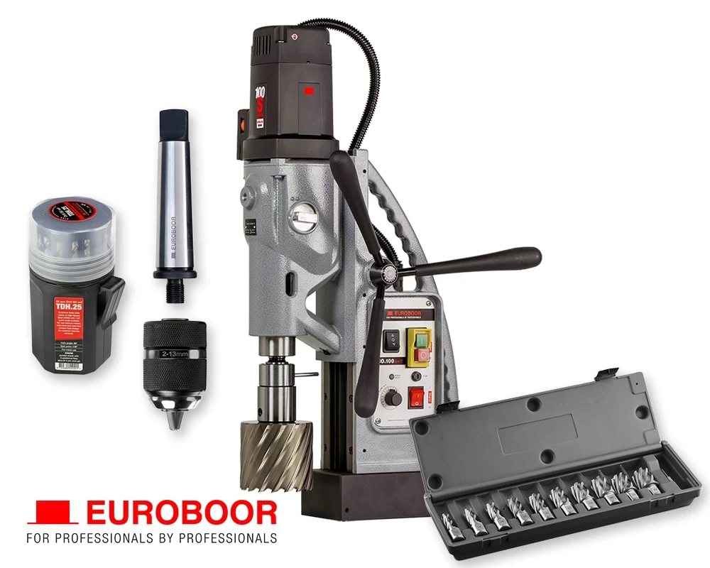 Euroboor ECO.100S+/T magneetboormachine
