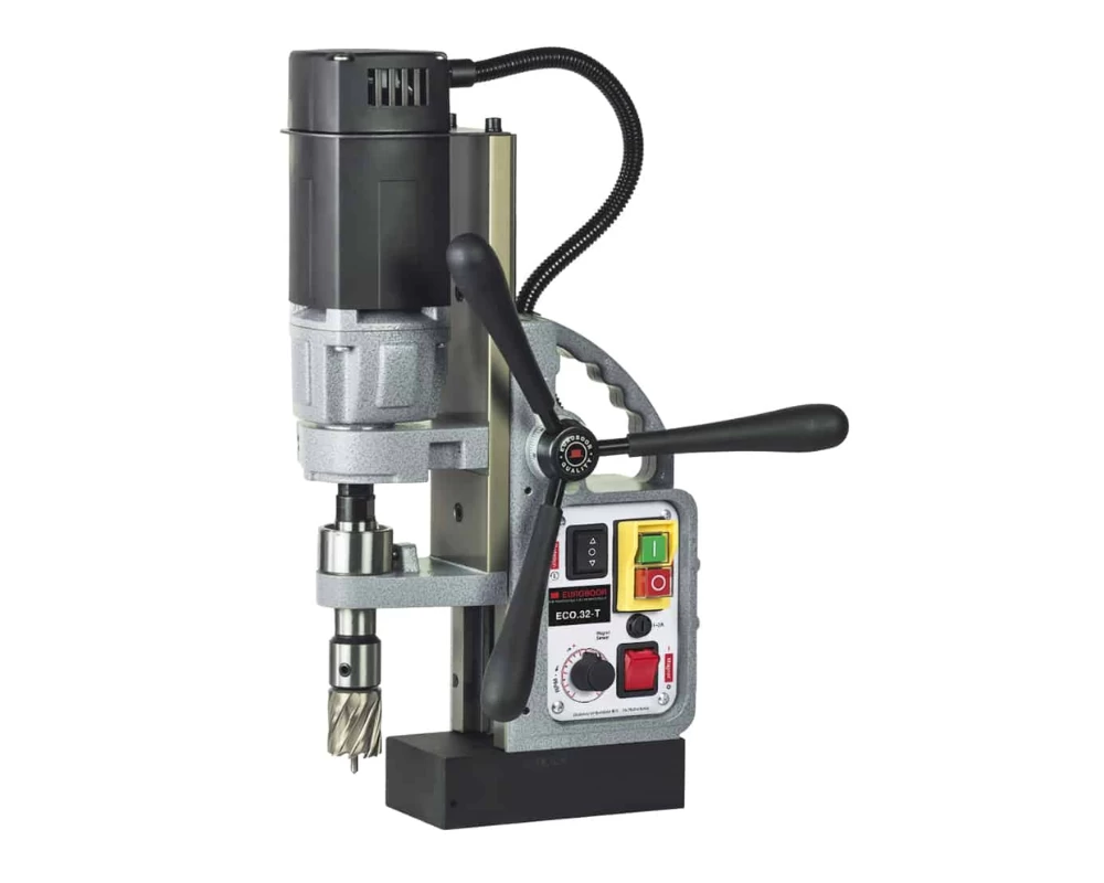 Euroboor ECO.32/T magneetboormachine - Complete set - 11 kg gewicht - Euroboor magneetboormachines
