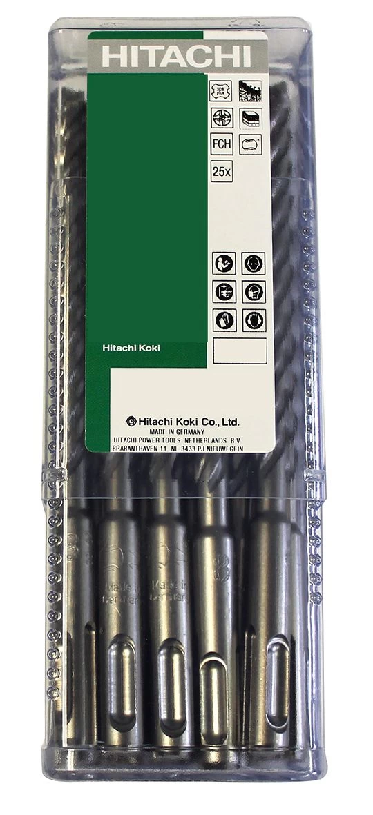 Hikoki Betonboor SDS+ 4-snijder Set a 25 stuks
