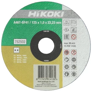 Hikoki doorslijpschijf 115x1mm RVS/Metaal