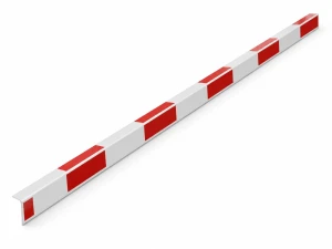 Hoekprofiel rood/wit geblokt 193,5cm