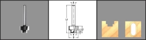 HW Getrapte frees D=24,3 d=15,3 L2=17