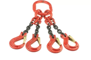 Hijsketting 4 sprong 8 mm Grade 80 WLL 4,25T veiligheidshaak