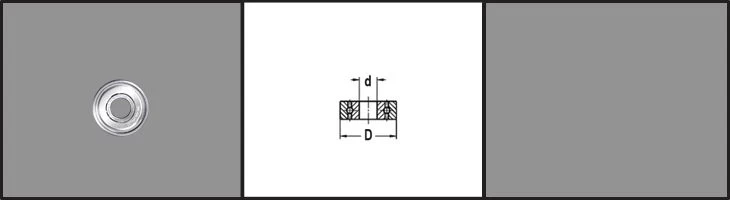 Kogellager D=22mm d=7mm