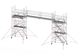 Altrex loopbrug dubbele platformbreedte incl. 1 leuning