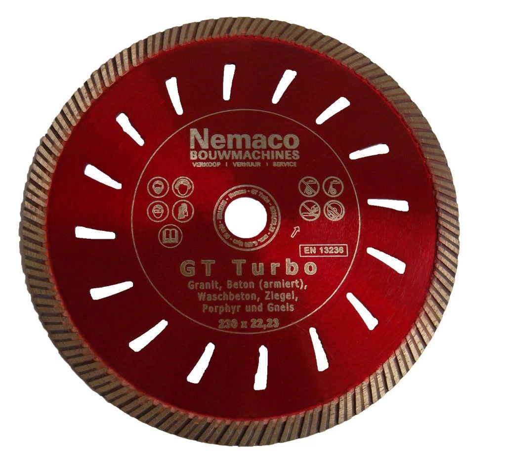 Nemaco Diamantzaagblad GT Turbo 230 X 22,23