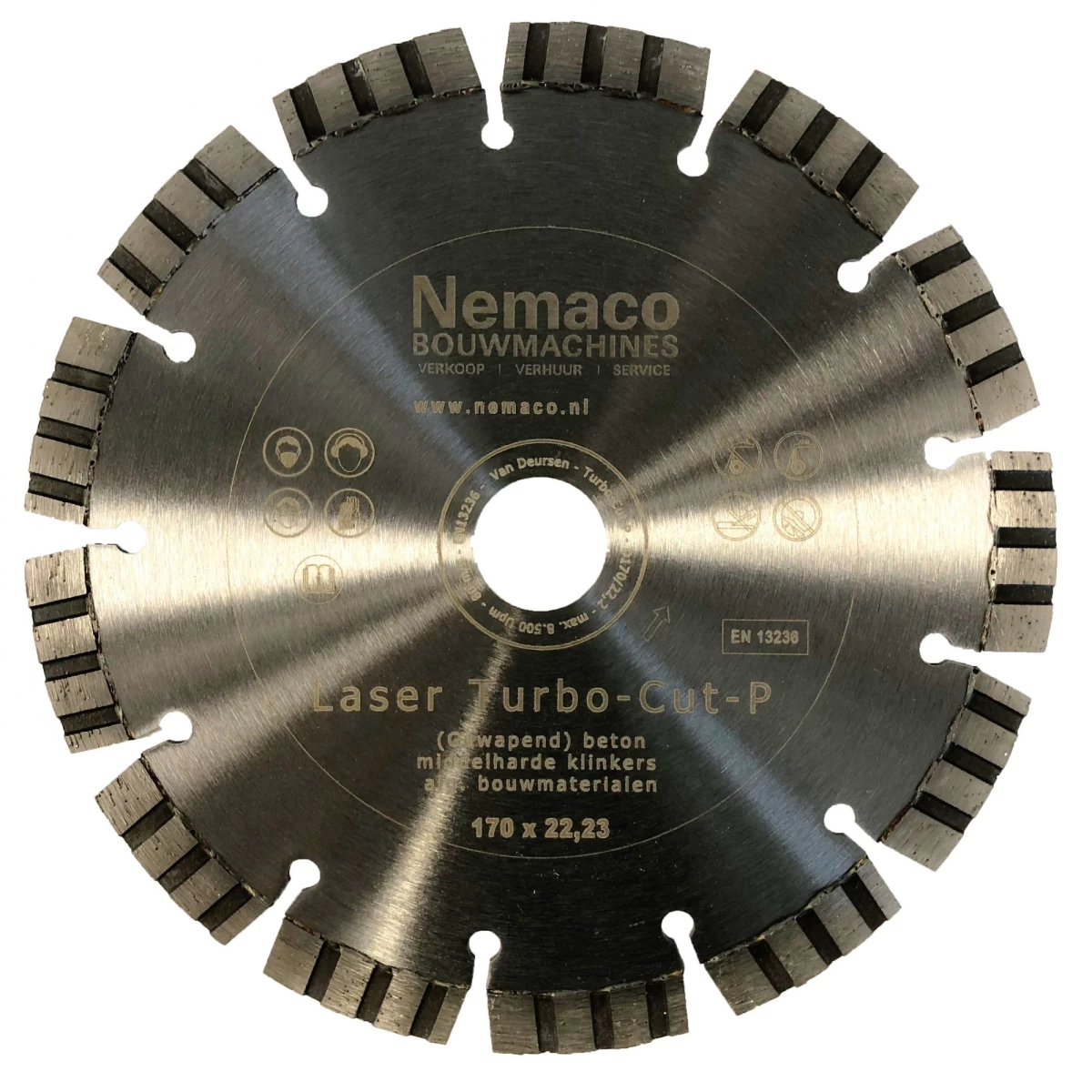 Nemaco Diamantzaagblad laser Turbo Cut P 170 x 22,2