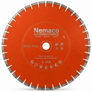 Nemaco Diamantzaagblad ultra dun beton/bouwmaterialen 400 x 25,4