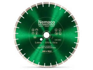 Nemaco diamantzaagblad universeel extra dun 300 x 30 mm