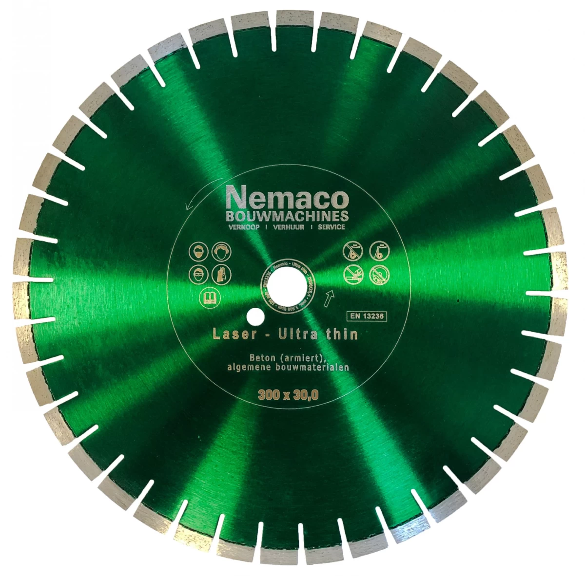Nemaco Diamantzaagblad voor beton/bouwmaterialen 300 x 30