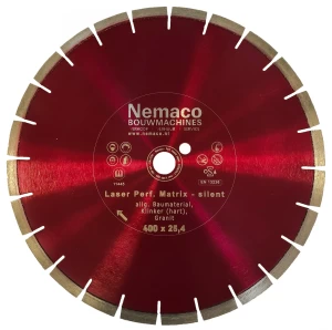 Nemaco diamantzaagblad beton 400 x 25,4 mm extra stil