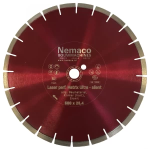 Nemaco diamantzaagblad beton 500 x 25,4 mm extra stil