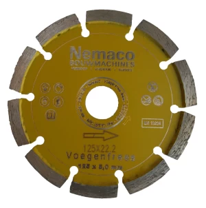 Nemaco metsel voegfrees 125 x 22,2 x 8,0 mm