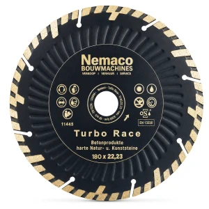 Nemaco Turbo Race universeel diamantzaagblad 180 x 22,23 mm