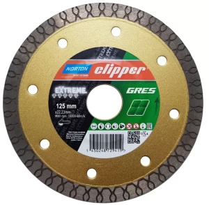 Norton Clipper Extreme Gres diamantzaagblad keramiek 125 x 22,23 mm