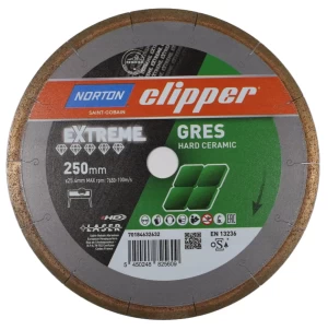 Norton Clipper Extreme Gres diamantzaagblad keramiek 250 x 25,4 mm