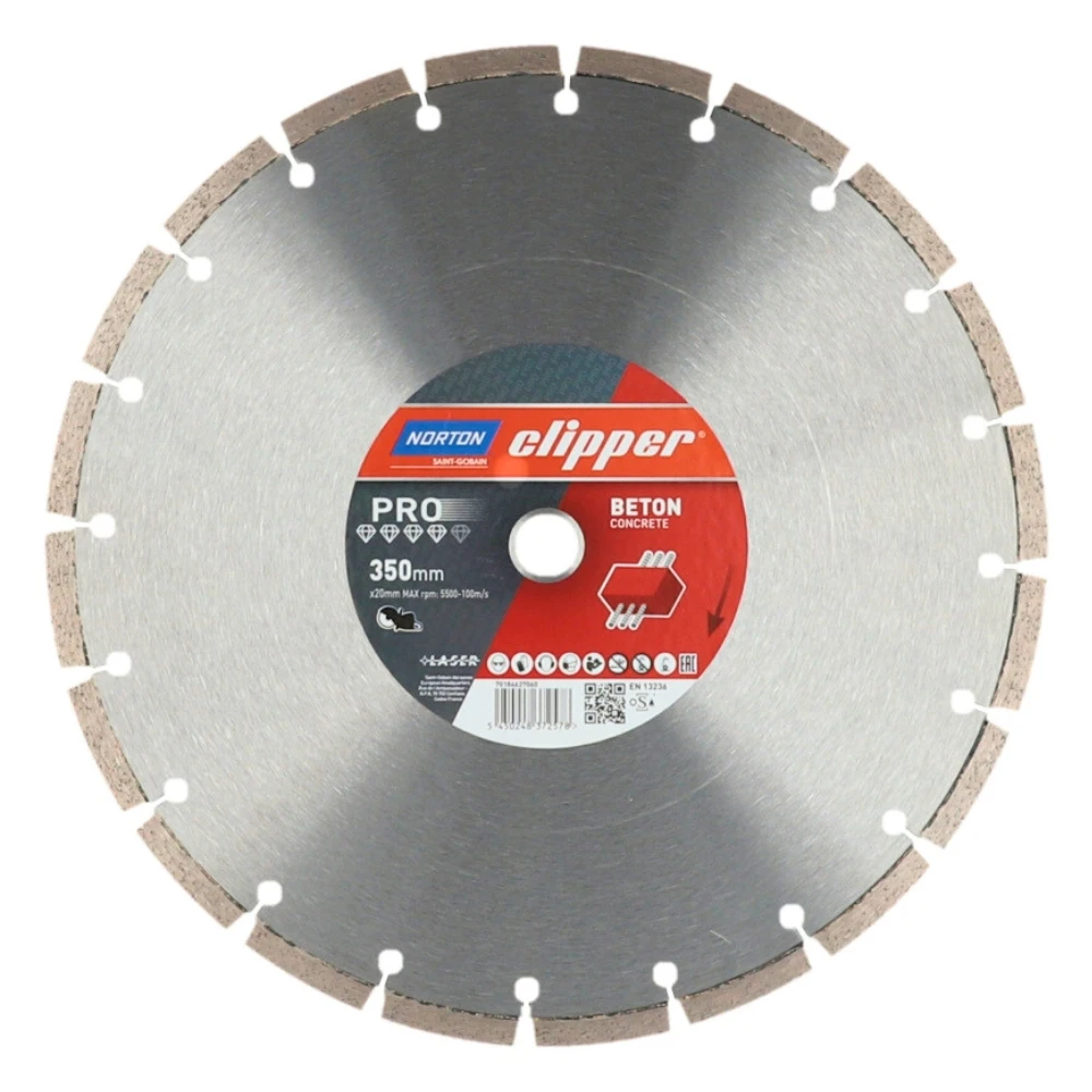 Norton Clipper Pro Beton diamantzaagblad 350 x 20 mm