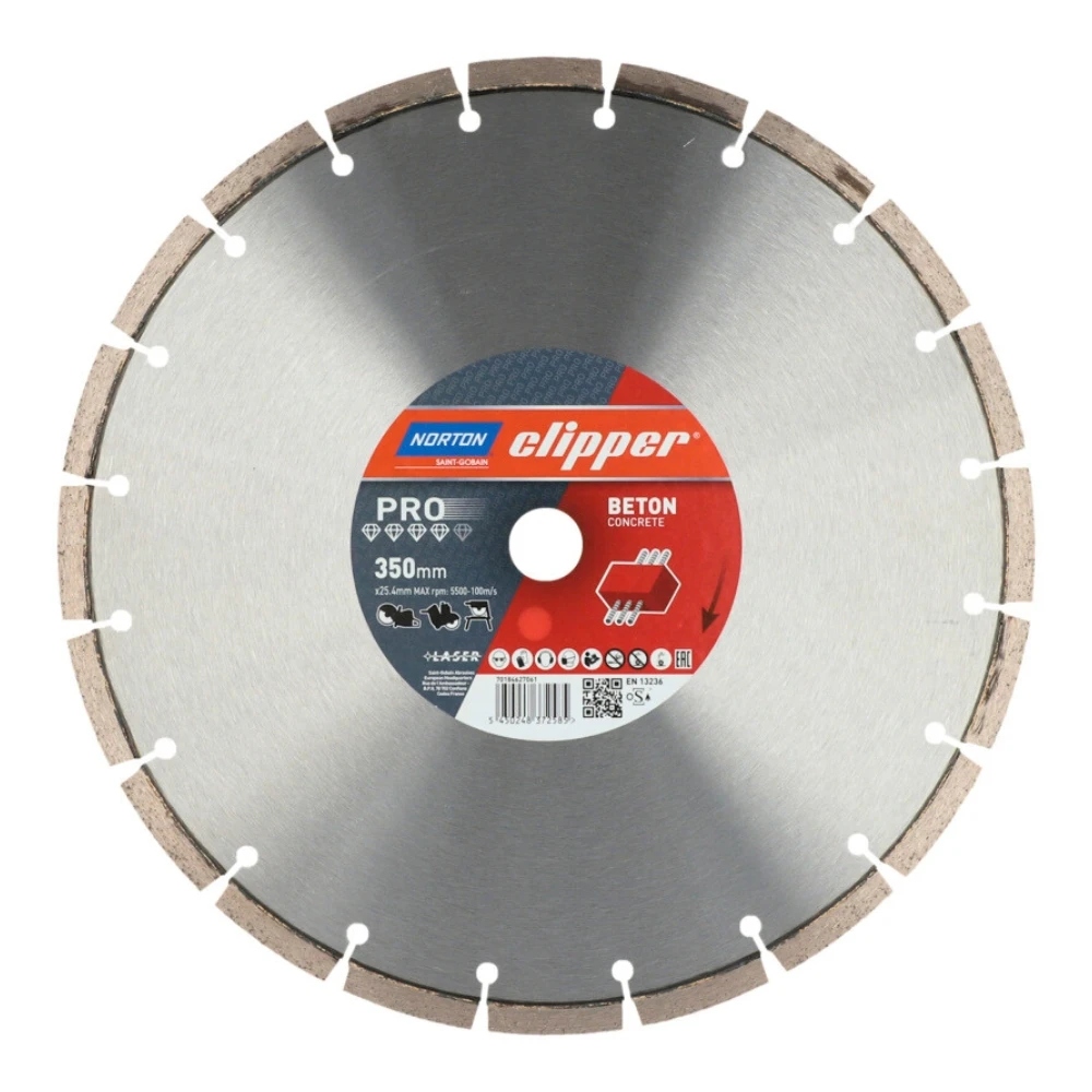 Norton Clipper Pro Beton diamantzaagblad 350 x 25,4 mm
