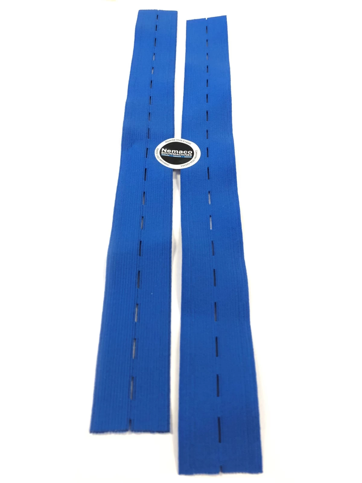 Riemenset kniebeschermers elastiek blauw Harmonica
