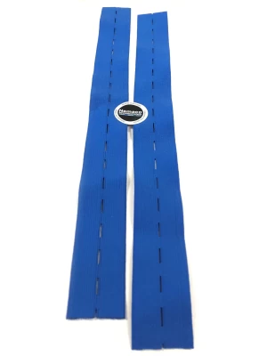 Losse riem kniebeschermer elastiek blauw Harmonica
